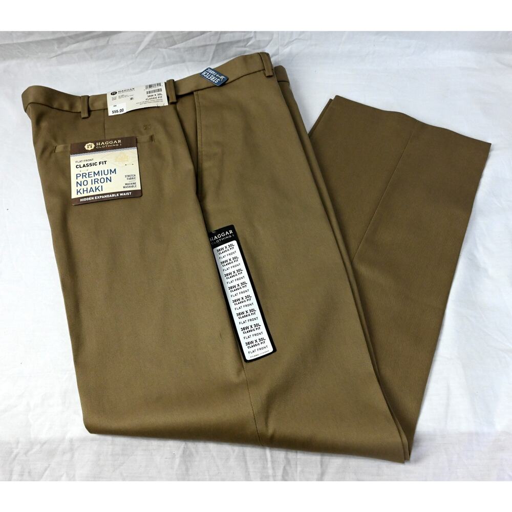 Haggar Premium No Iron Khaki Men's 36x30